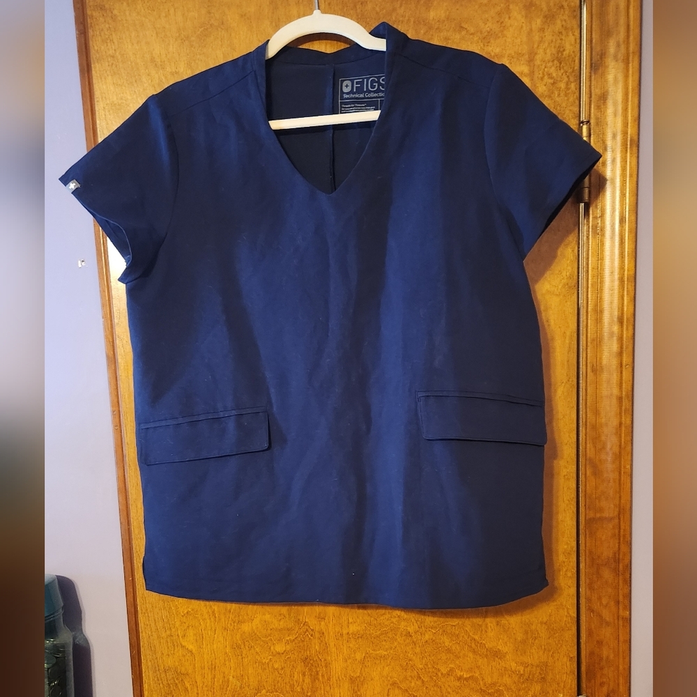 Figs Women's Top in Navy Blue